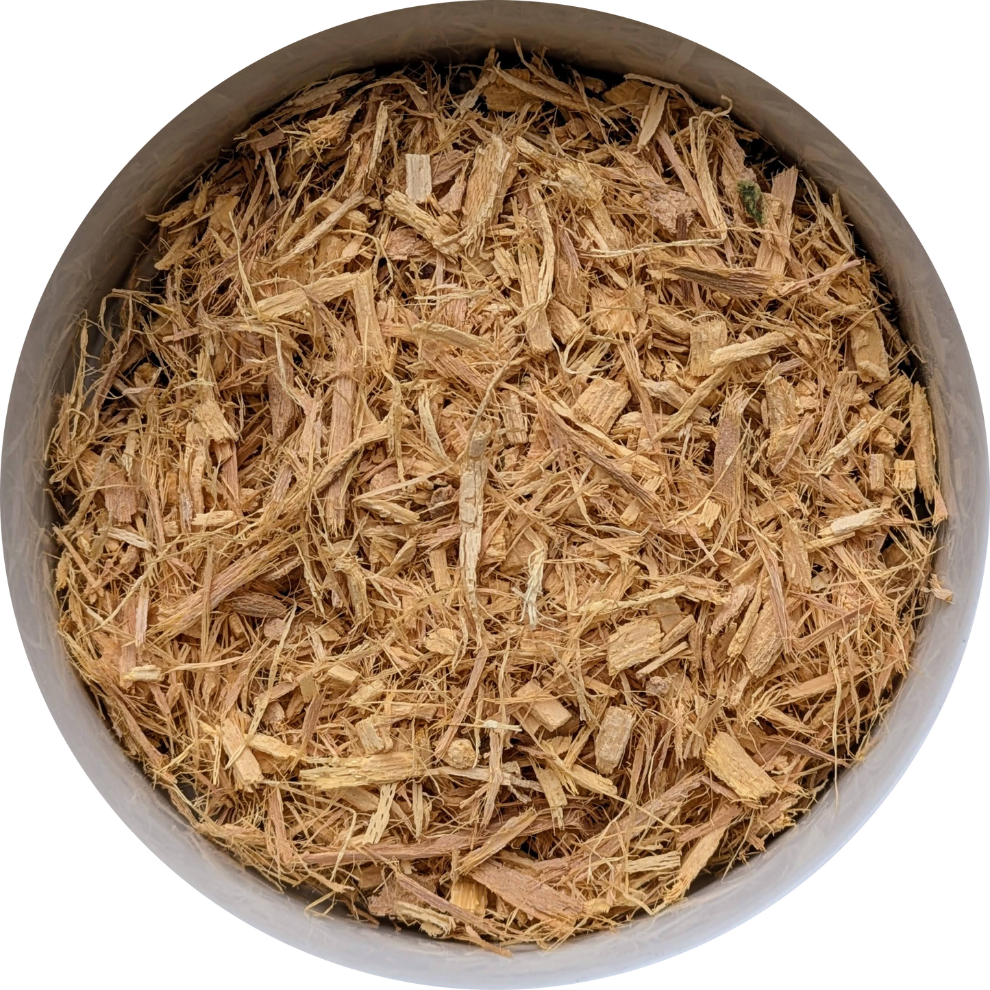 Shredded Mulungu bark displayed for altar work and ritual crafting