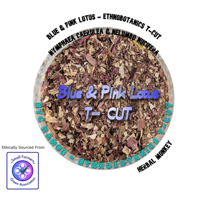 Blue Lotus and Pink Lotus ETC blend – 2–5 mm cut botanical