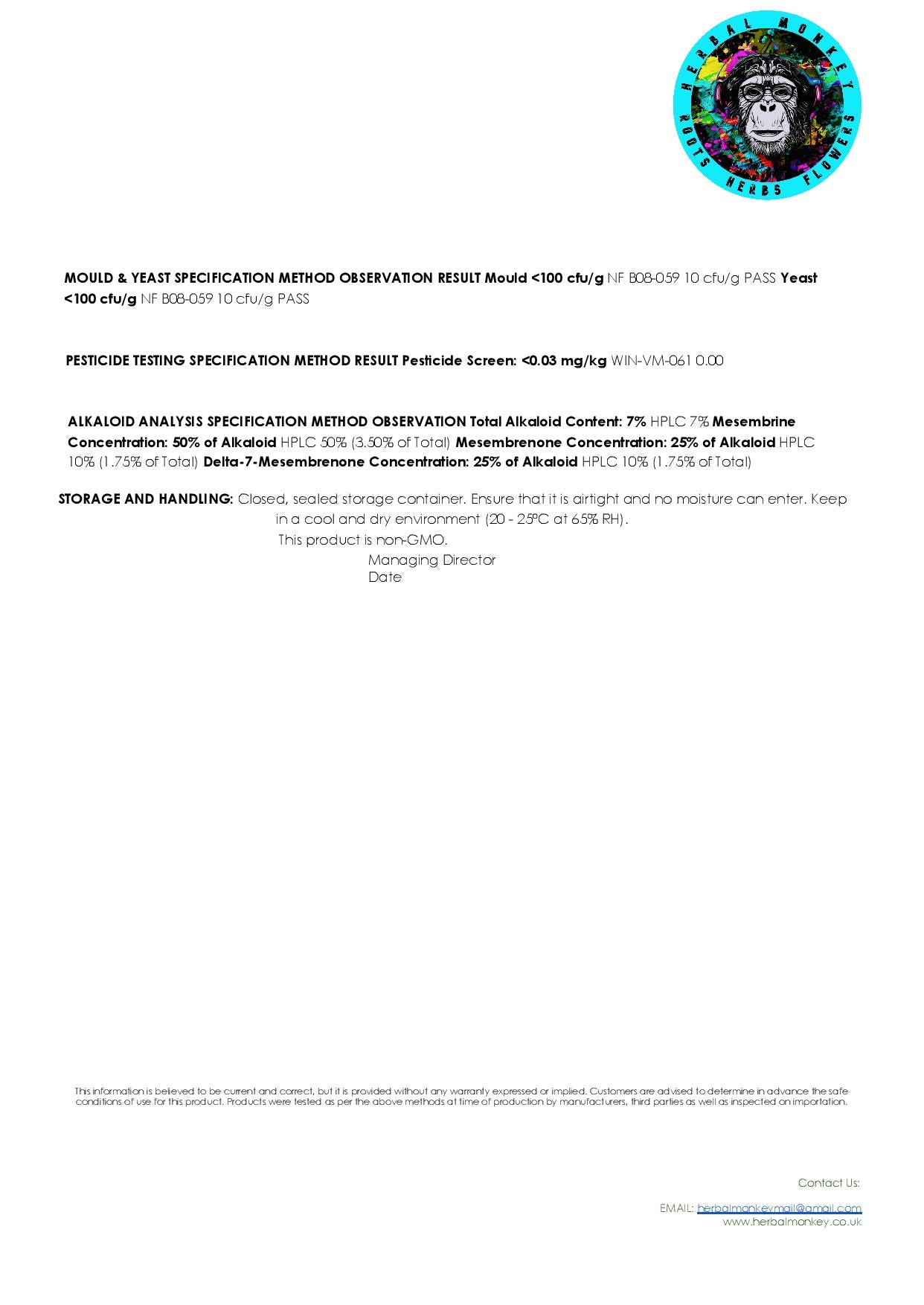 Kanna Indigo Standardised Extract | Sceletium Tortuosum Extract | Ultimate Grade Indigo Extract