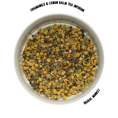 Chamomile & Lemon Balm Infused Tea | Matricaria Recutita | Melissa Officinalis