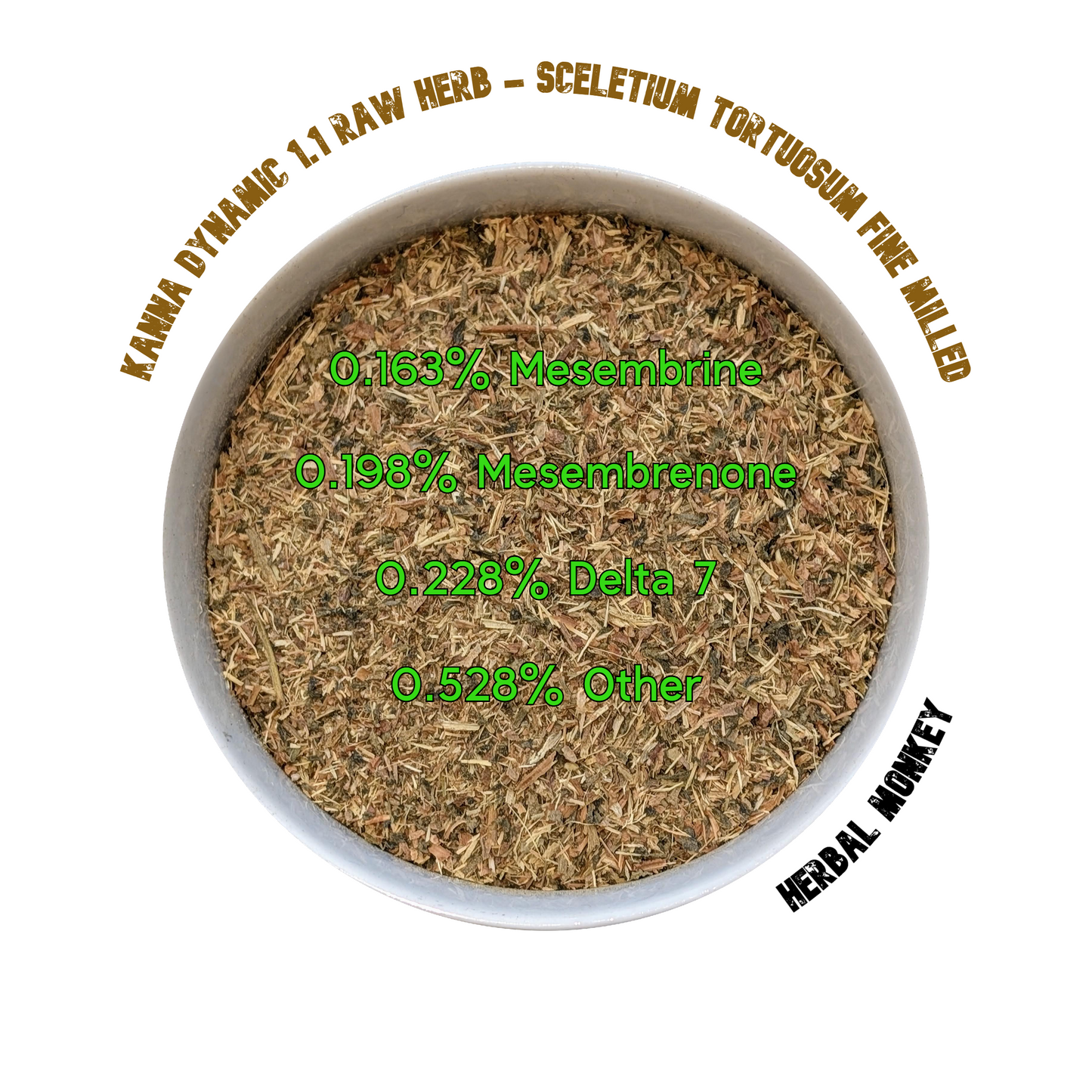 Kanna Dynamic 1.1 raw herb – fine‑milled botanical suitable for ceremonial use