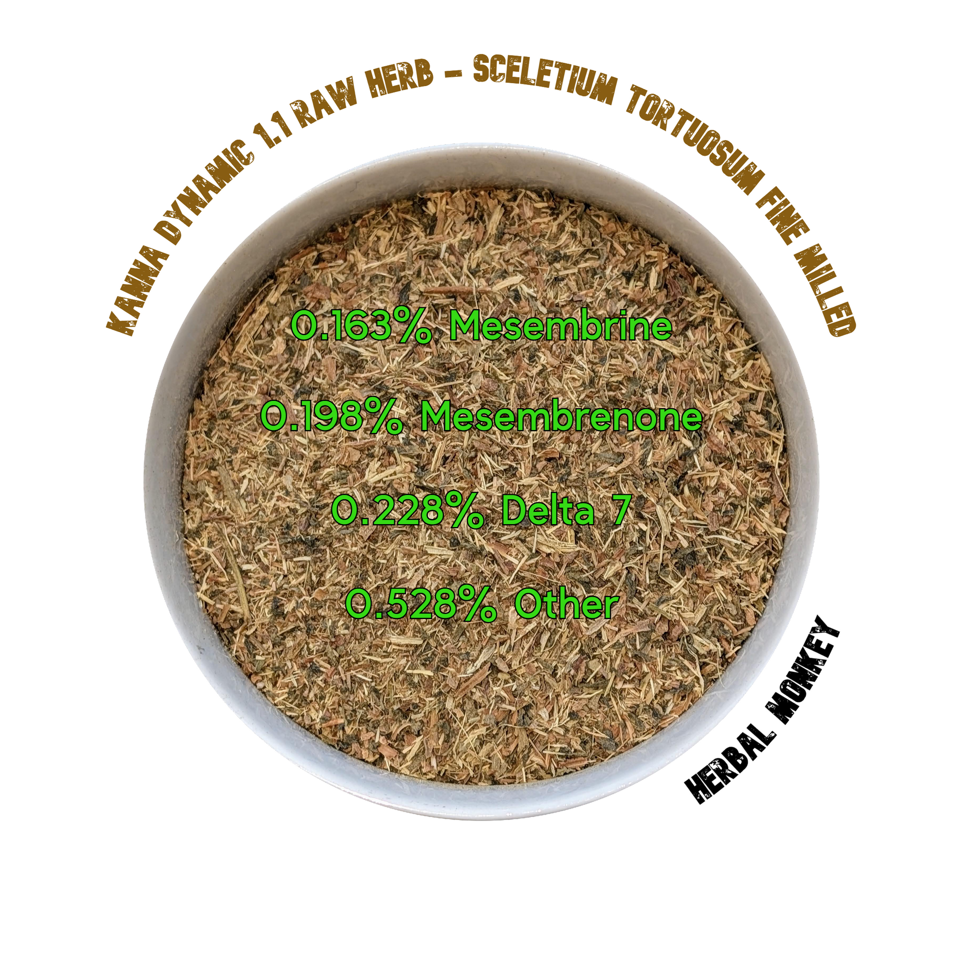 Kanna Dynamic 1.1 raw herb – fine‑milled botanical suitable for ceremonial use