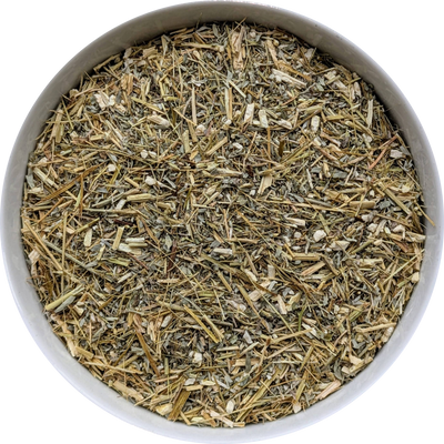 Dried Wormwood herb — finely cut silvery‑green botanical suitable for tea, ritual craft, and traditional use