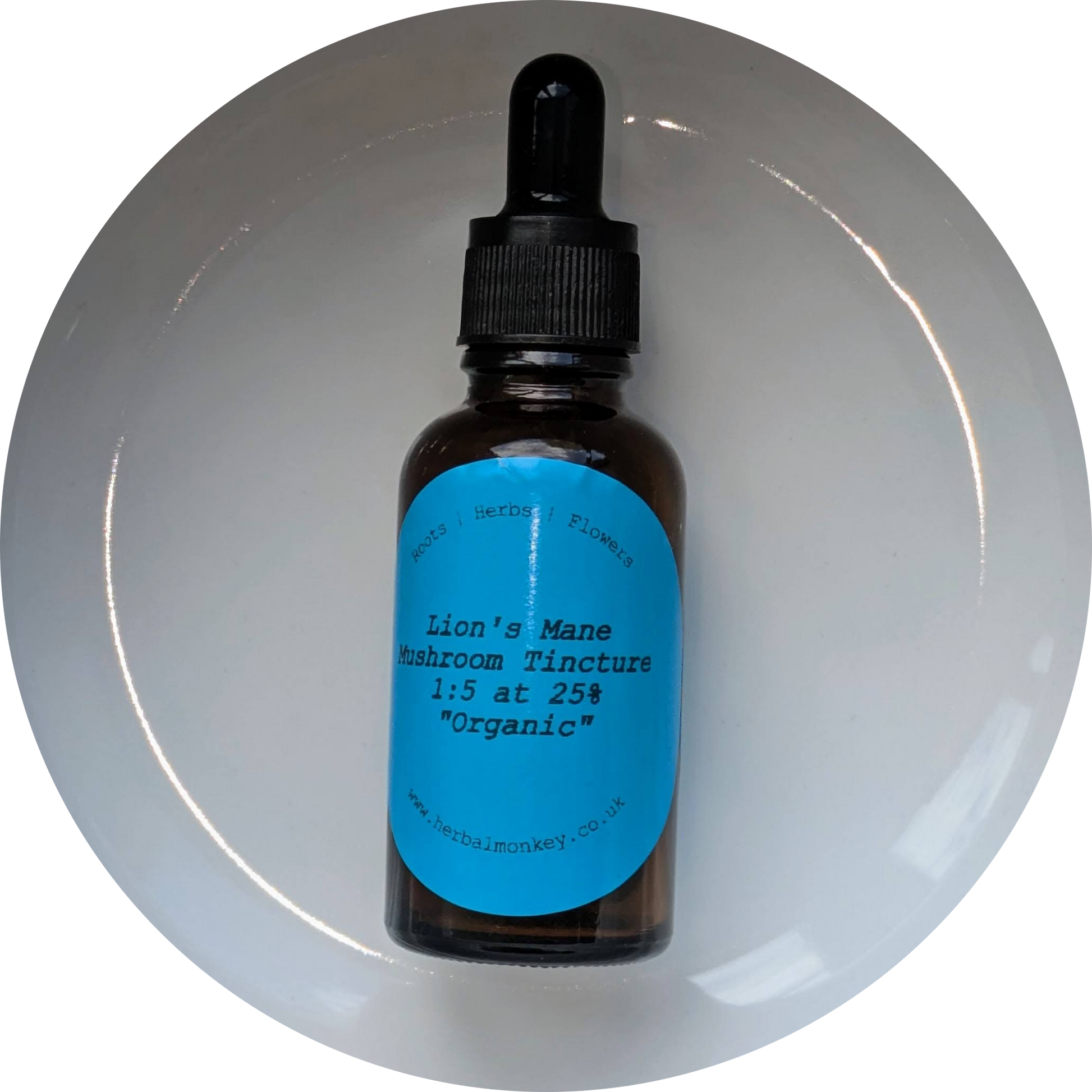 Organic Lion’s Mane Fresh Tincture 1:5@25% – Hericium erinaceus extract for brain and nerve support