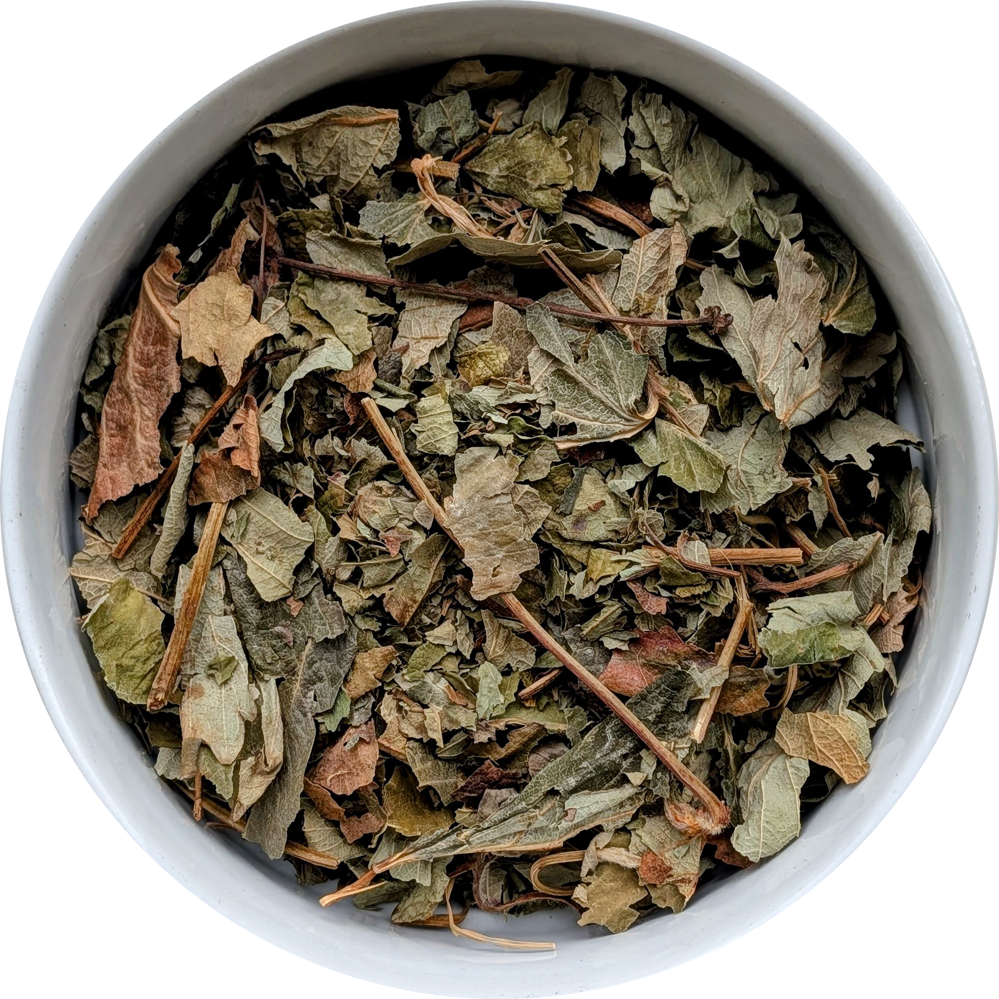 Finely cut dried Wild Strawberry Leaf — soft green botanical suitable for tea, ritual craft, and traditional use Herbal Monkey