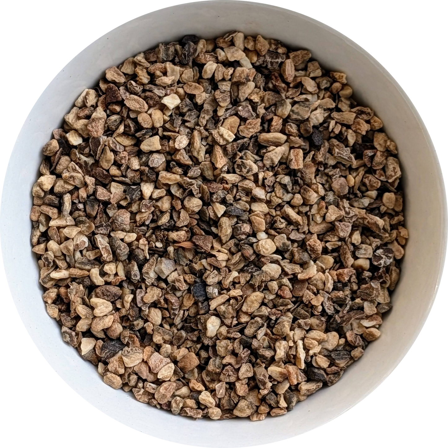 Dried Devil’s Claw Root slices with a rugged, earthy appearance, suitable for teas and traditional preparations Herbal Monkey