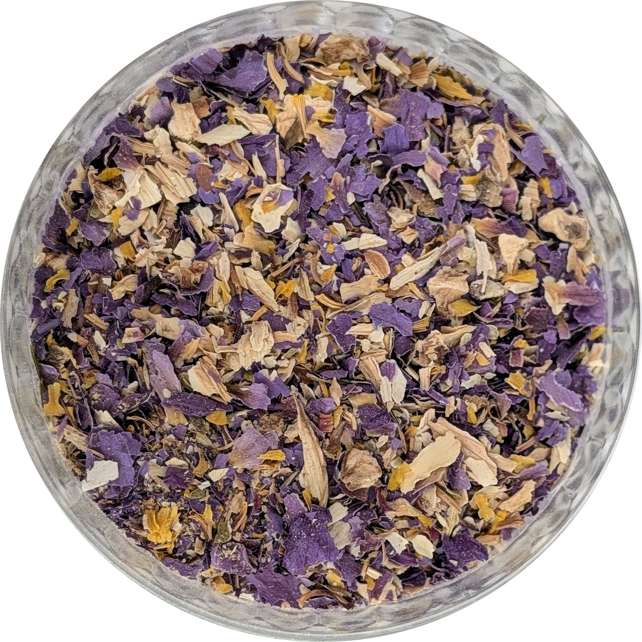 Nymphaea caerulea and Nymphaea ampla tea‑cut botanical mix