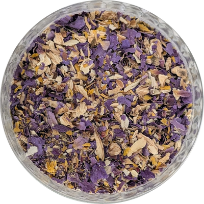 Nymphaea caerulea and Nymphaea ampla tea‑cut botanical mix