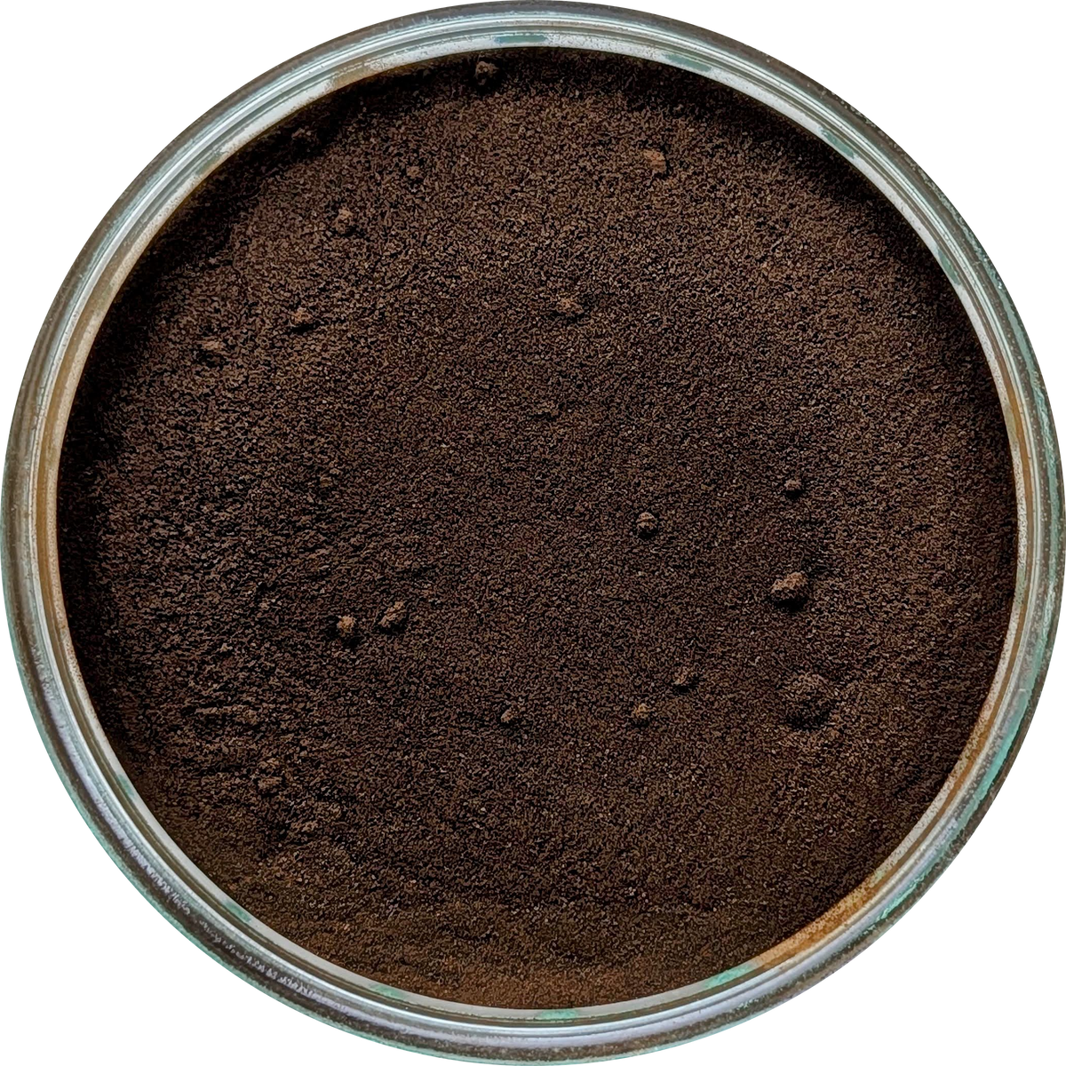 Blue Lotus (Nymphaea caerulea) 4% Nuciferine extract powder – close-up of fine dark-brown powder in a glass jar Herbal Monkey