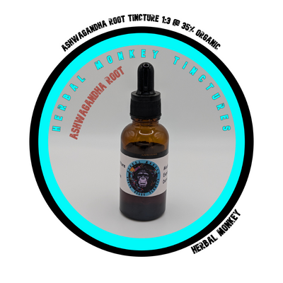 Ashwagandha Root Tincture 1:3 in 30ml amber dropper bottle