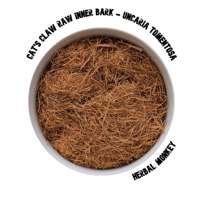 Cat’s Claw Raw Shredded Inner Bark – loose-cut Uncaria tomentosa bark, wild-harvested and air-dried for herbal tea and ceremonial use