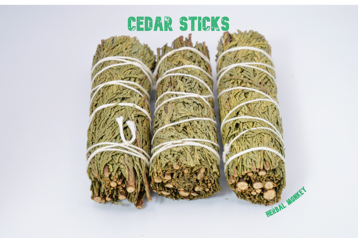 Cedar Incense Sticks made from North American cedar wood with natural aromatic fragrance Herbal Monkey
