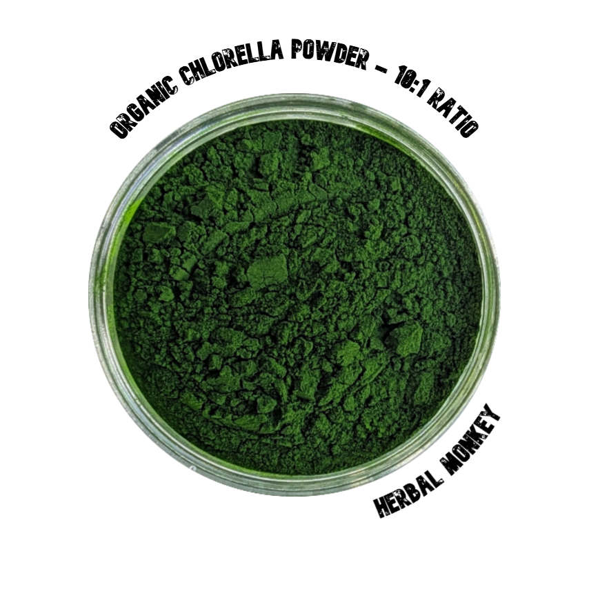 Organic Chlorella Powder – 10:1 extract of Chlorella vulgaris in eco pouch, inspired by Japanese wellness and algae traditions