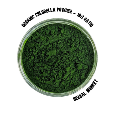 Organic Chlorella Powder – 10:1 extract of Chlorella vulgaris in eco pouch, inspired by Japanese wellness and algae traditions