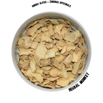 Ginger Slices | Zingiber officinale | Organic Ginger Tea