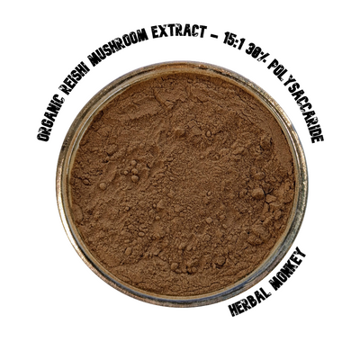 Organic Reishi mushroom extract – 15:1 ratio, high-potency dual extract powder
