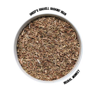 Dried Sheep’s Sorrell herb in resealable bag