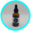 Amber bottle of Ultimate Sleep Tincture with Valerian Root, Passion Flower, Lavender, and Chamomile. Herbal Monkey