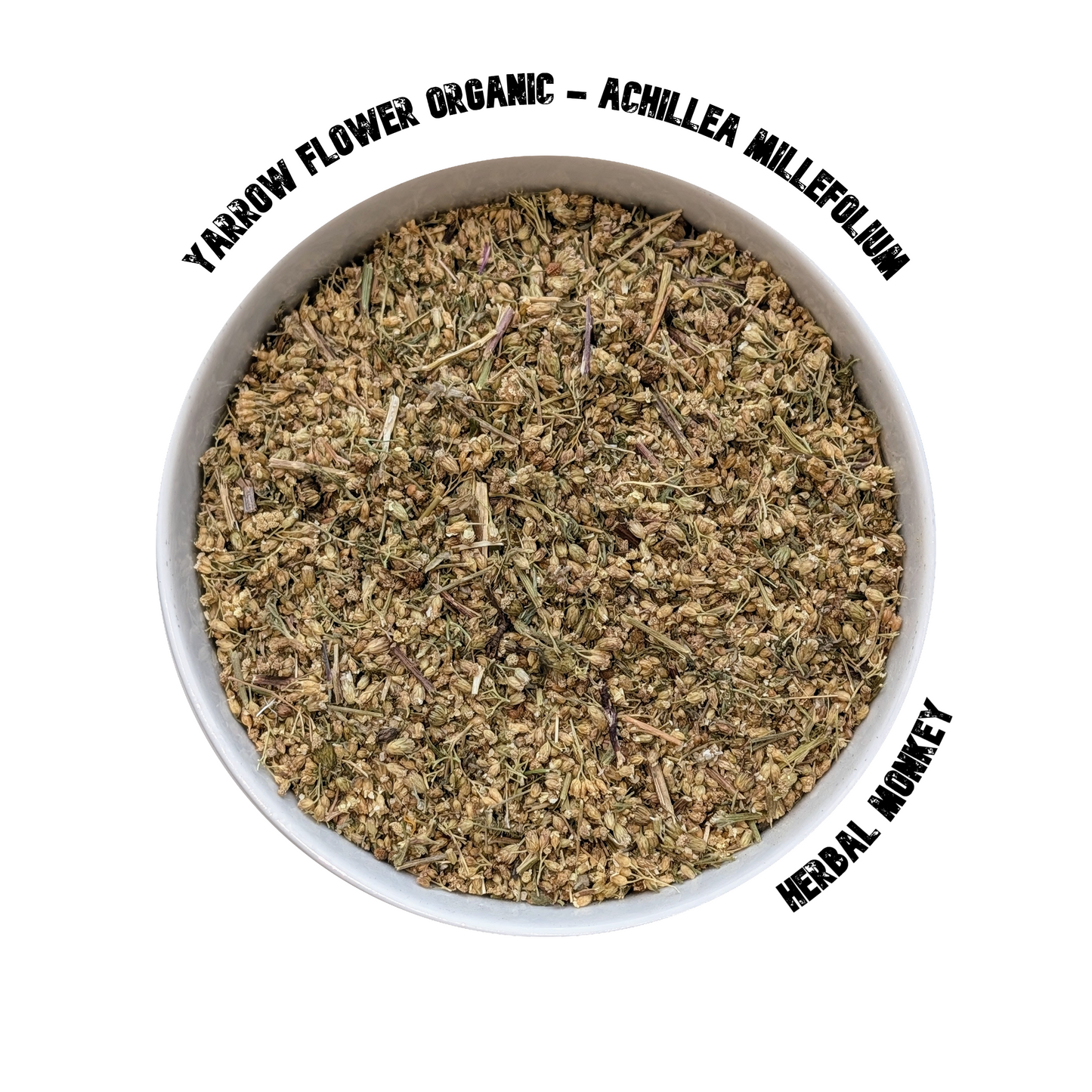 Organic Yarrow dried flowers – premium botanical suitable for herbal tea