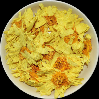 Finely chopped Yellow Lotus petals for ritual and altar work