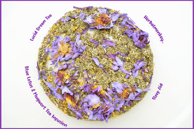 Ceremonial herb blend of Nymphaea Caerulea and Artemisia vulgaris